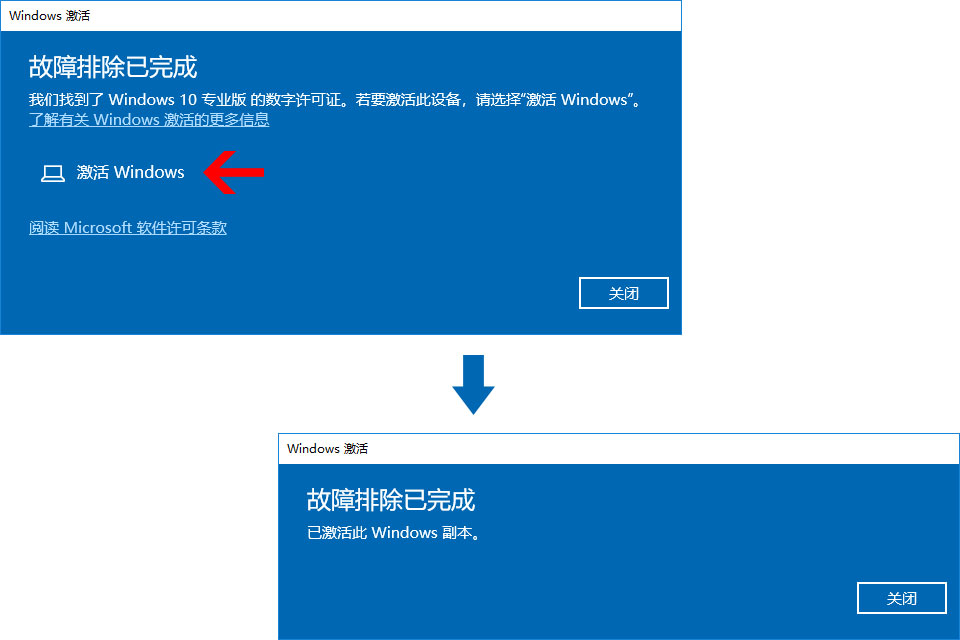 Windows 10激活過(guò)程